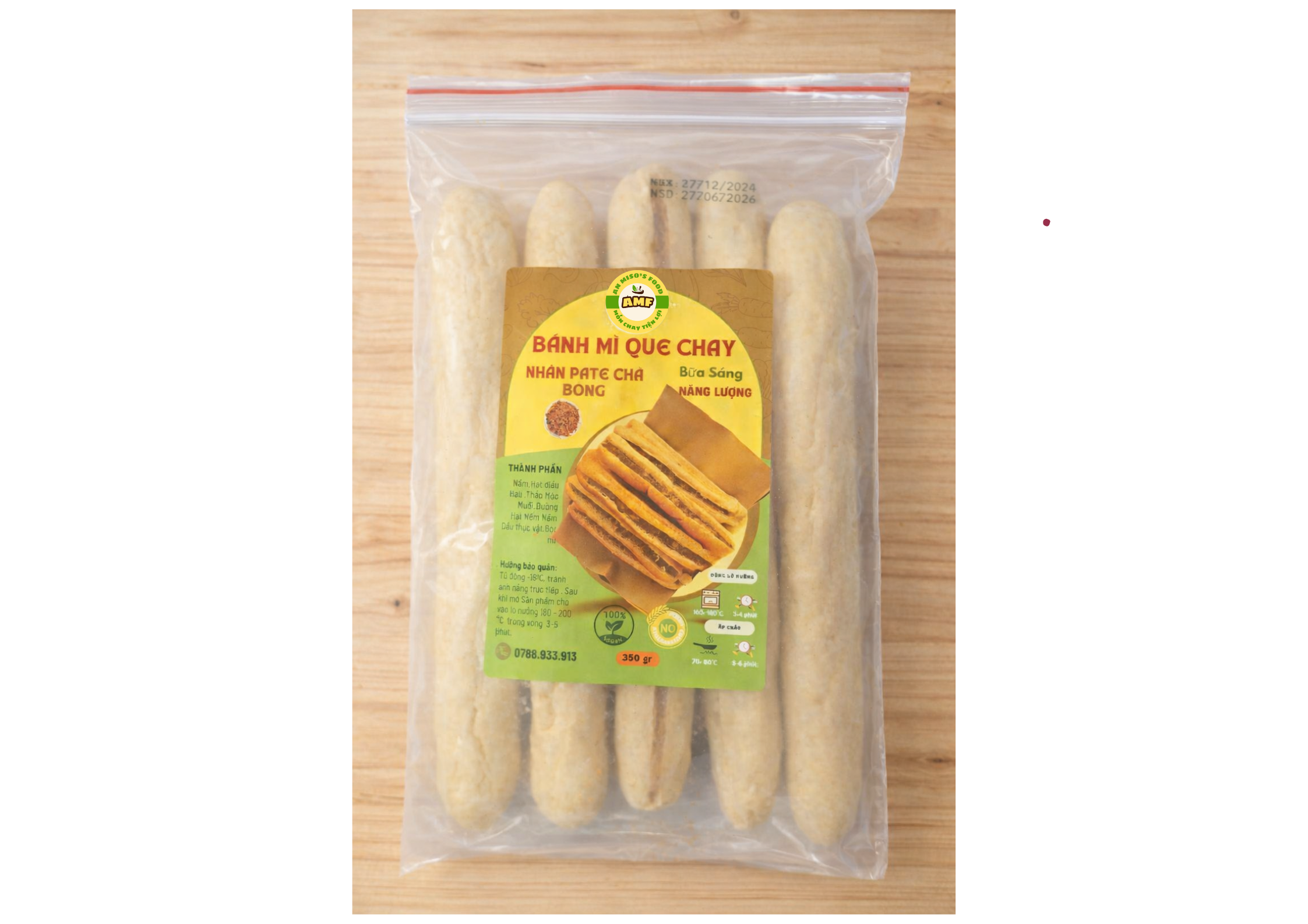 Bánh mì que nhân chà bông